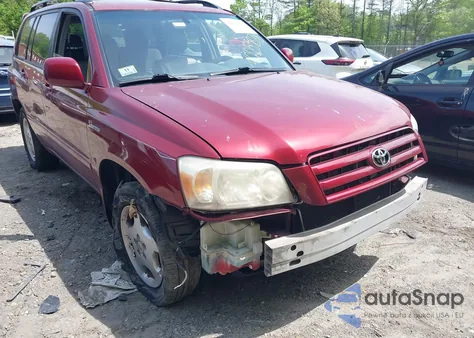 2004 Toyota Highlander Limited V6 z USA, uszkodzony, nr VIN JTEEP21AX40057831